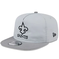 Casquette Snapback New Era New Orleans Saints 2024 NFL Training Camp Golfer pour homme, grise