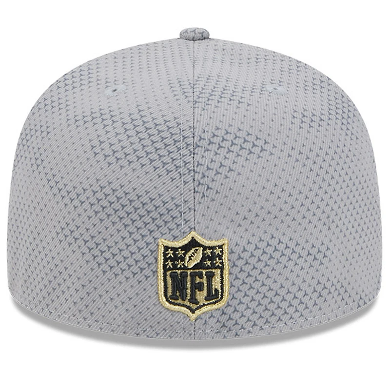Casquette ajustée 59FIFTY New Orleans Saints 2024 Sideline Era pour homme, grise