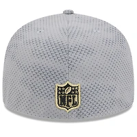 Casquette ajustée 59FIFTY New Orleans Saints 2024 Sideline Era pour homme, grise