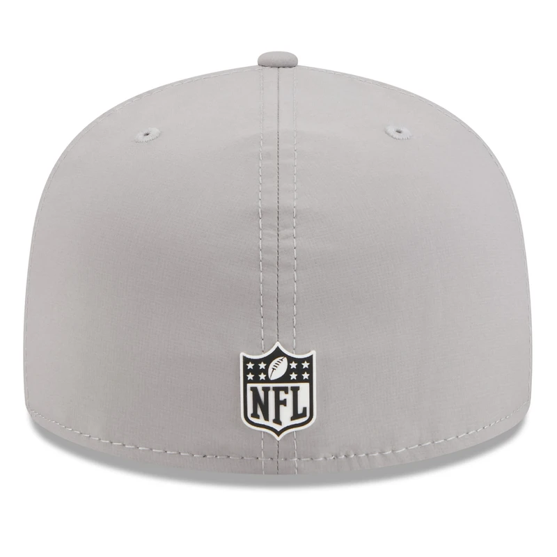 Casquette ajustée New Era grise Orleans Saints 2025 Sideline 59FIFTY pour homme