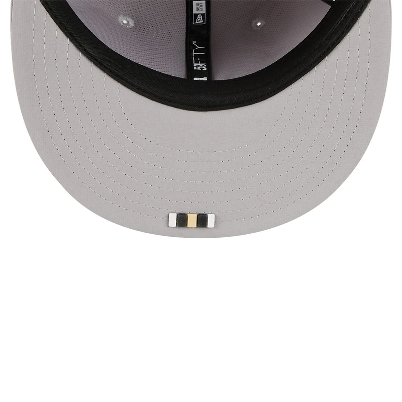 Casquette ajustée New Era grise Orleans Saints 2025 Sideline 59FIFTY pour homme