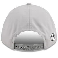 Casquette ajustable New Era grise New Orleans Saints 2025 Sideline M-Crown 9FORTY pour homme