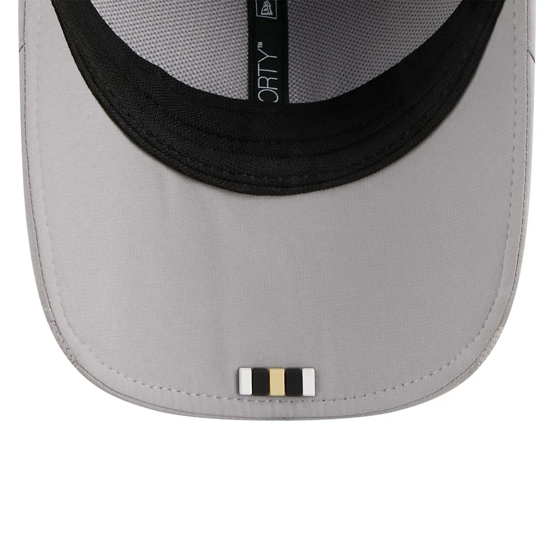 Casquette ajustable New Era grise New Orleans Saints 2025 Sideline M-Crown 9FORTY pour homme