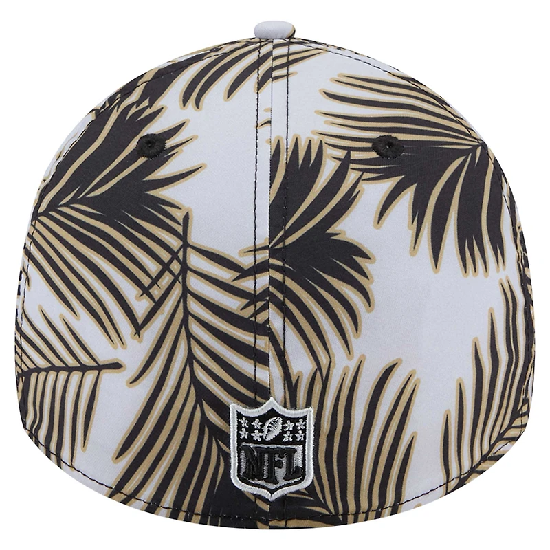Men's New Era Gray Orleans Saints Palms 39THIRTY Flex Hat