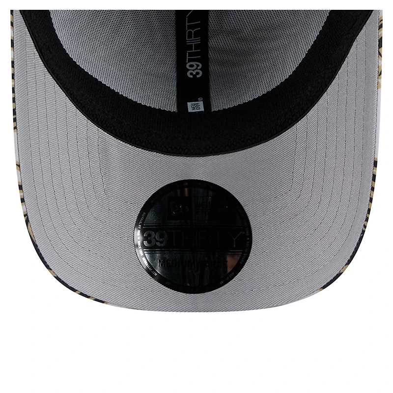 Casquette New Era 39THIRTY Flex grise Orleans Saints Palms pour homme