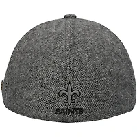 Casquette ajustée New Era grise pour homme, modèle Peaky Duckbill des Saints de la Nouvelle-Orléans