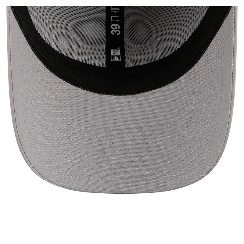 Casquette New Era Flex grise perforée des Saints de la Nouvelle-Orléans pour homme (modèle 39THIRTY).