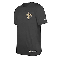 T-shirt New Era Heather Black Orleans Saints 2024 NFL Training Camp pour homme