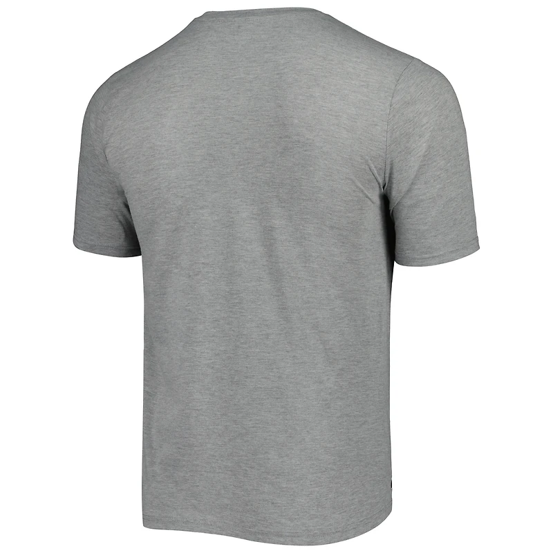 T-shirt authentique New Era pour homme, gris chiné, Orleans Saints Combine Red Zone