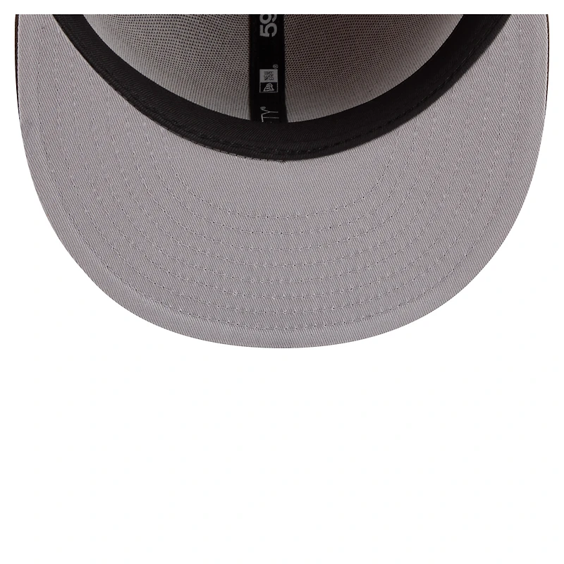 Men's New Era Light Brown/Dark Brown Orleans Saints Two-Tone Walnut 59FIFTY Fitted Hat