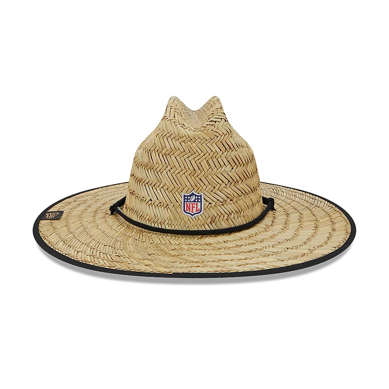 Chapeau de sauveteur en paille officiel New Era Natural New Orleans Saints NFL Entraînement Camp pour homme
