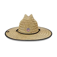 Chapeau de sauveteur en paille officiel New Era Natural New Orleans Saints NFL Entraînement Camp pour homme