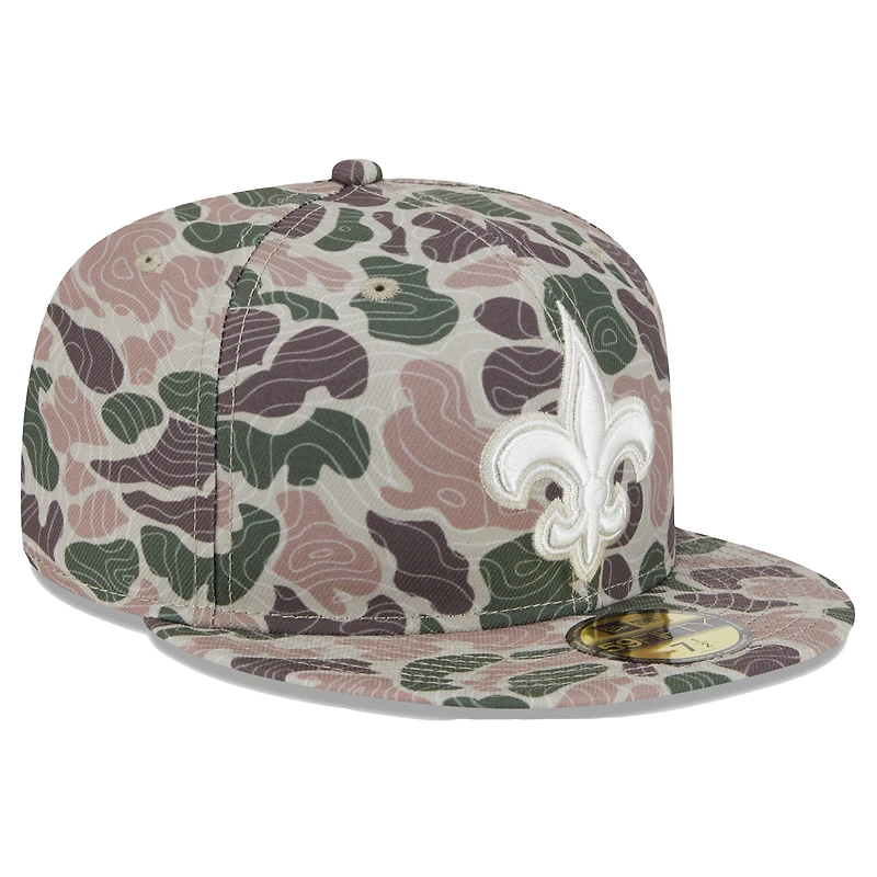 Men's New Era  Orleans Saints Geo Camo 59FIFTY Fitted Hat