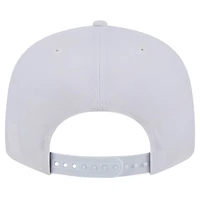 Casquette Snapback 9FIFTY New Era New Orleans Saints Main blanc sur blanc pour homme