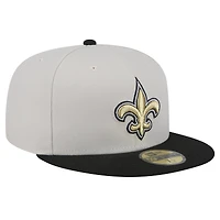 Casquette ajustée New Era Orleans Saints Stoney 59FIFTY pour hommes