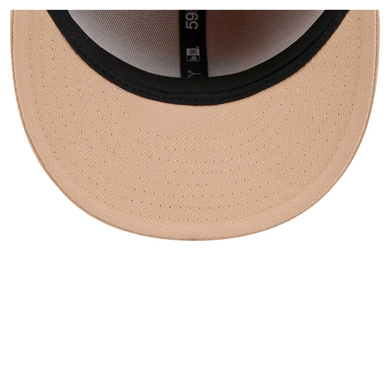 Casquette ajustée 59FIFTY Candied Pecan de New Era pour homme, couleur tan Orleans Saints