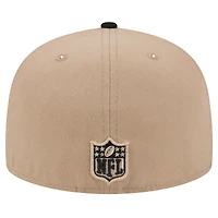 Men's New Era Tan Orleans Saints  Logo Main 59FIFTY Fitted Hat