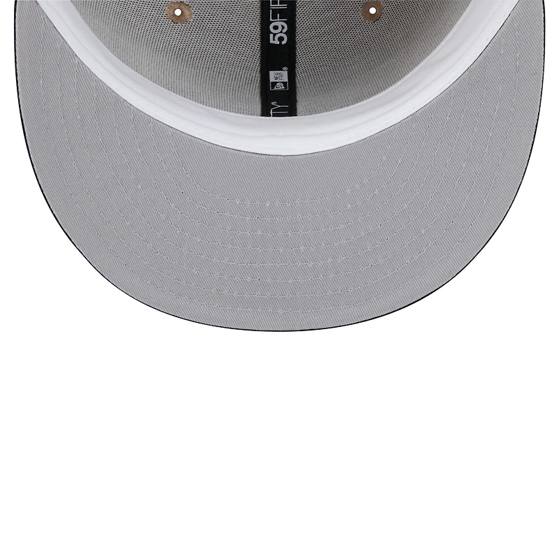 Men's New Era Tan Orleans Saints  Logo Main 59FIFTY Fitted Hat