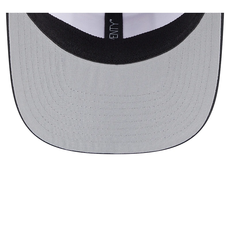 Men's New Era  White/Black New Orleans Saints Established Patch 9SEVENTY Adjustable Hat