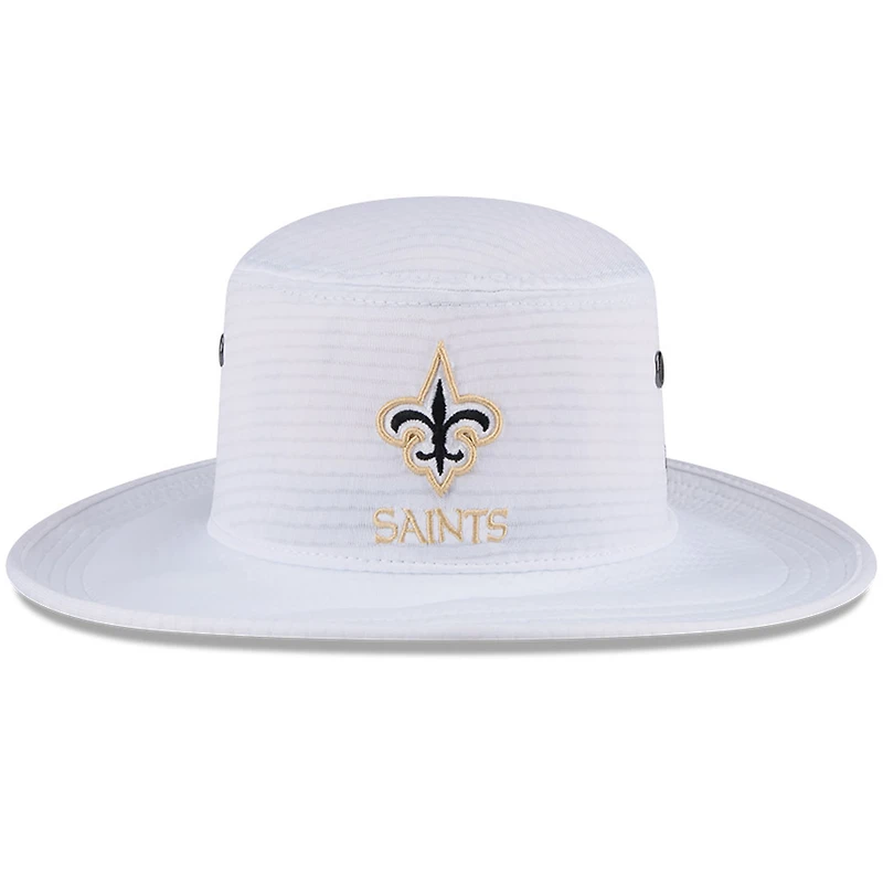 Men's New Era White New Orleans Saints 2024 NFL Training Camp Panama Bucket Hat