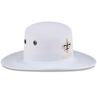 Men's New Era White New Orleans Saints 2024 NFL Training Camp Panama Bucket Hat