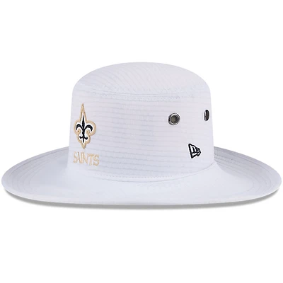 Men's New Era White New Orleans Saints 2024 NFL Training Camp Panama Bucket Hat