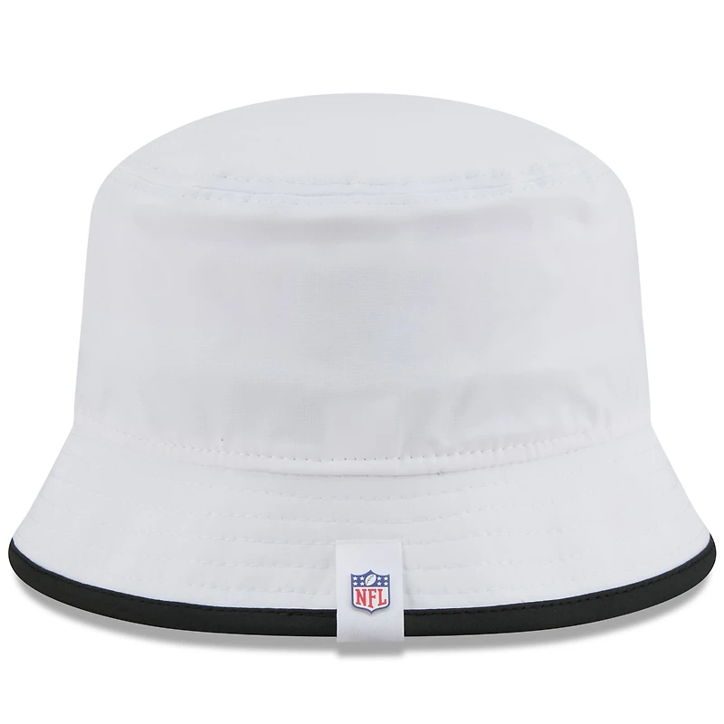 Men's New Era White New Orleans Saints 2025 NFL Training Camp Stretch Bucket Hat
