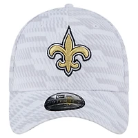 Casquette New Era blanche Orleans Saints Gameday Graded 39THIRTY Flex pour homme