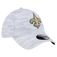 Casquette New Era blanche Orleans Saints Gameday Graded 39THIRTY Flex pour homme