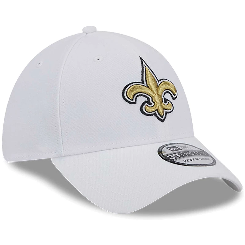 Casquette flexible principale 39THIRTY New Orleans Saints Era pour hommes, blanche