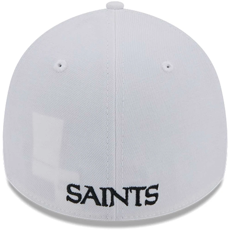 Men's New Era White Orleans Saints Main 39THIRTY Flex Hat