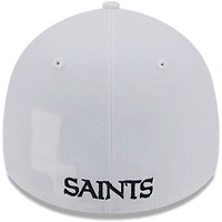 Men's New Era White Orleans Saints Main 39THIRTY Flex Hat