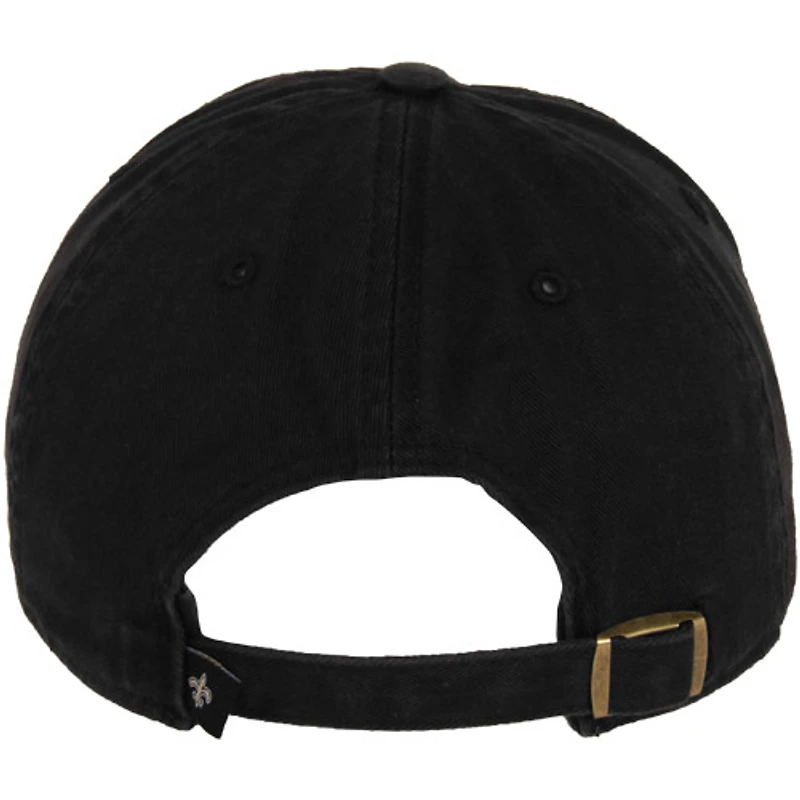 Casquette ajustable de nettoyage noire de la marque New Orleans Saints '47 pour homme