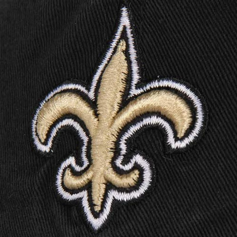 Casquette ajustable de nettoyage noire de la marque New Orleans Saints '47 pour homme
