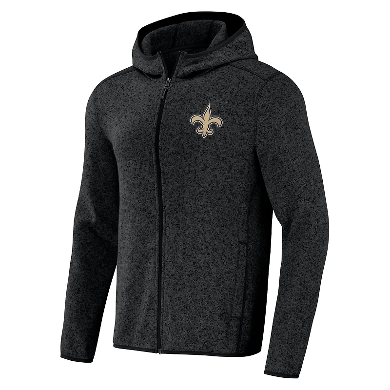 Men's NFL x Darius Rucker Collection by Fanatics Black New Orleans Saints Fleece Pullover Hoodie