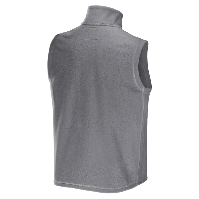 Men's NFL x Darius Rucker Collection by Fanatics Gray New Orleans Saints Polar Fleece Full-Zip Vest