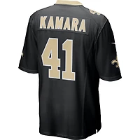 Maillot de match Nike Alvin Kamara pour hommes, noir, New Orleans Saints