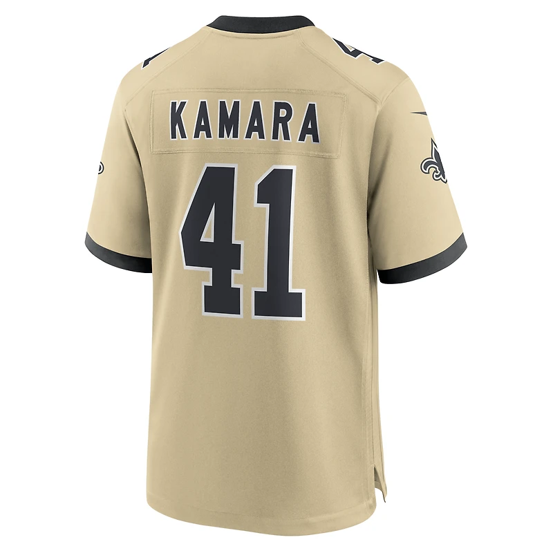 Maillot de joueur alternatif Nike Alvin Kamara Gold des New Orleans Saints Gameday Golds pour homme
