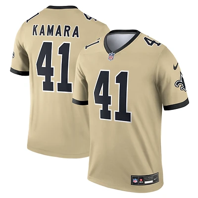 Haut Nike Alvin Kamara Gold New Orleans Saints Gameday Golds Alternate Legend Player Performance pour homme