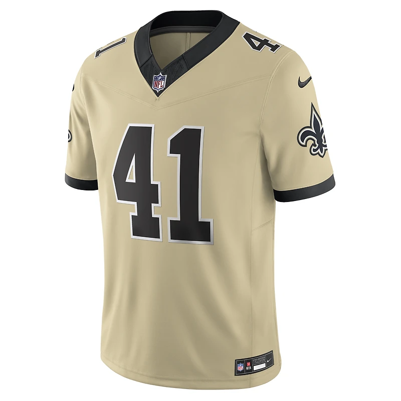Maillot Nike Alvin Kamara Gold Gameday Golds Alternate Vapor F.U.S.E. Limited pour homme des New Orleans Saints