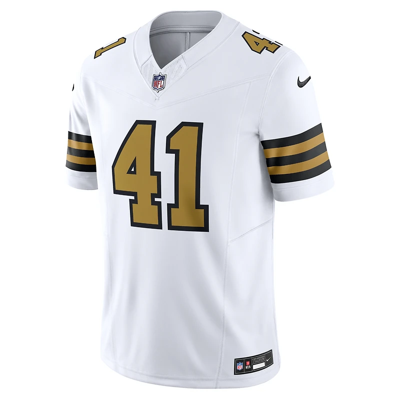 Men's Nike Alvin Kamara White New Orleans Saints Alternate Vapor F.U.S.E. Limited Jersey