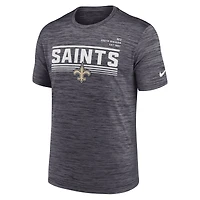 Men's Nike Anthracite New Orleans Saints Yardline Velocity Performance T-Shirt