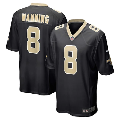 Maillot de match joueur retraité Nike Archie Manning pour hommes, noir, New Orleans Saints