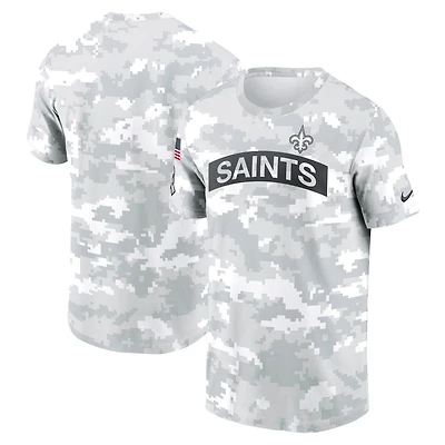 Men's Nike Arctic Camo New Orleans Saints 2024 Salute To Service Performance T-Shirt