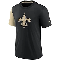 T-shirt Nike New Orleans Saints Pop Performance pour homme noir/doré