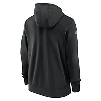 Men's Nike Black New Orleans Saints 2023/24 Sideline Club Full-Zip Hoodie