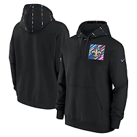 Sweat à capuche Nike noir pour homme, collection New Orleans Saints 2023 NFL Crucial Catch Club