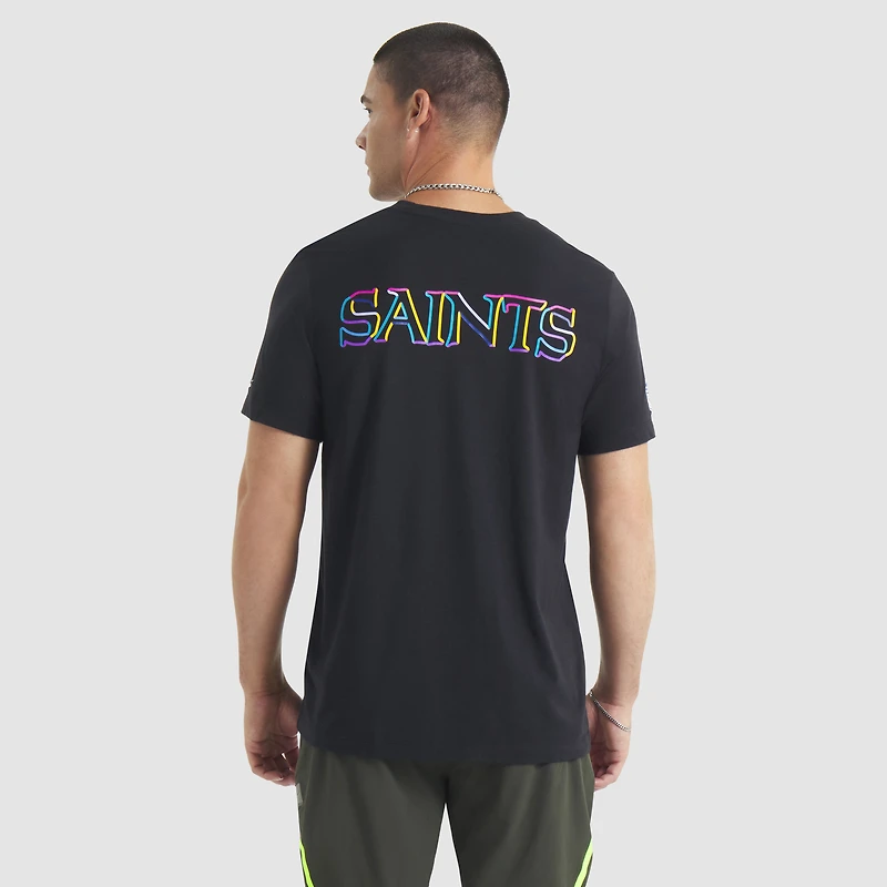 Men's Nike Black New Orleans Saints 2025 NFL Crucial Catch Tri-Blend Dri-FIT T-Shirt