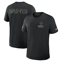 Men's Nike Black New Orleans Saints 2025 NFL Crucial Catch Tri-Blend Dri-FIT T-Shirt