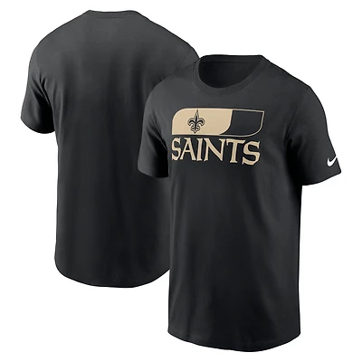 T-shirt essentiel Nike noir New Orleans Saints Air pour homme